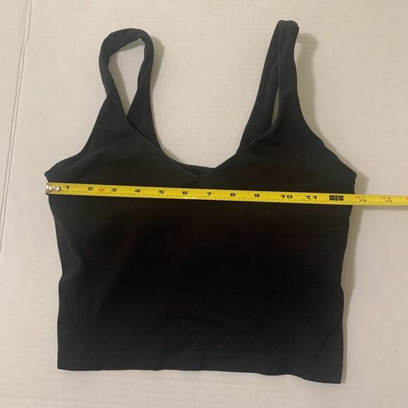 Lululemon Align Black Tank Top Size 6 Buttery Soft Built-In Bra Activewear Yoga - Picture 5 of 5
